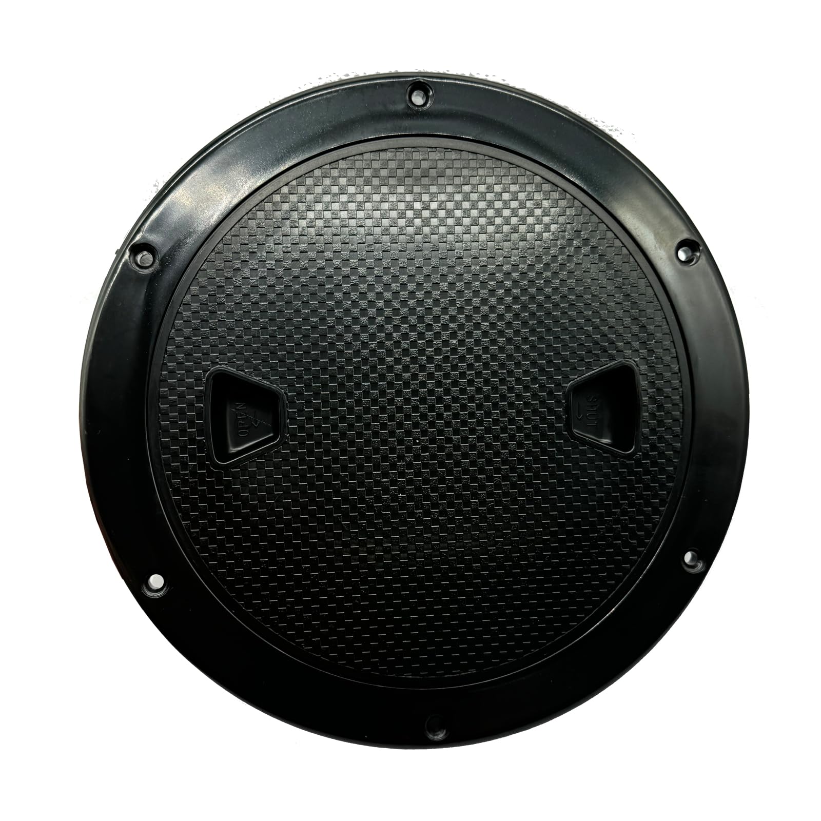 Photo 1 of Boat Hatch Black, 8" Round Non Slip Inspection Deck Plate Hatch, Detachable Cover for Marine Boat Yacht Tuck RV (8 inch)