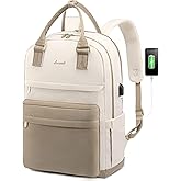 LOVEVOOK Laptop Backpack for Women, 17.3 Inch Laptop Bag with USB Port Fashion Waterproof Backpacks Teacher Nurse Stylish Travel Bags Vintage Daypacks Bookbag for College School Work