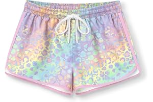 BesserBay Girls Summer Beach Swim Shorts Quick Dry Elastic Waist Swim Trunks with Pockets 5-14 Years