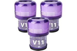 Mokchance 3Pack V11 Vacuum Filters Replacement for Dyson V11 Animal, V11 Torque Drive,V11 Extra, V15 Detect Cordless Vacuum Cleaner Filter,For Dyson V15s Detect Submarine, Compare to Part # 970013-02