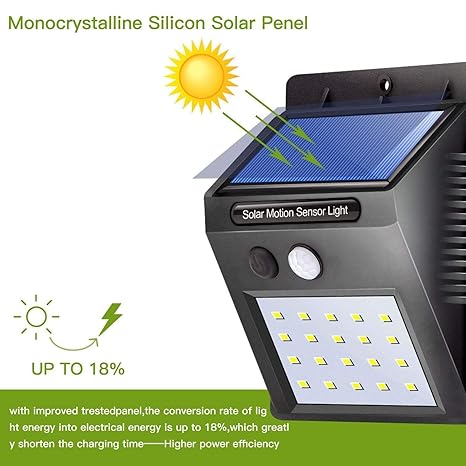 Un-Tech Solar Motion Sensor 20 LED Wall Night Light
