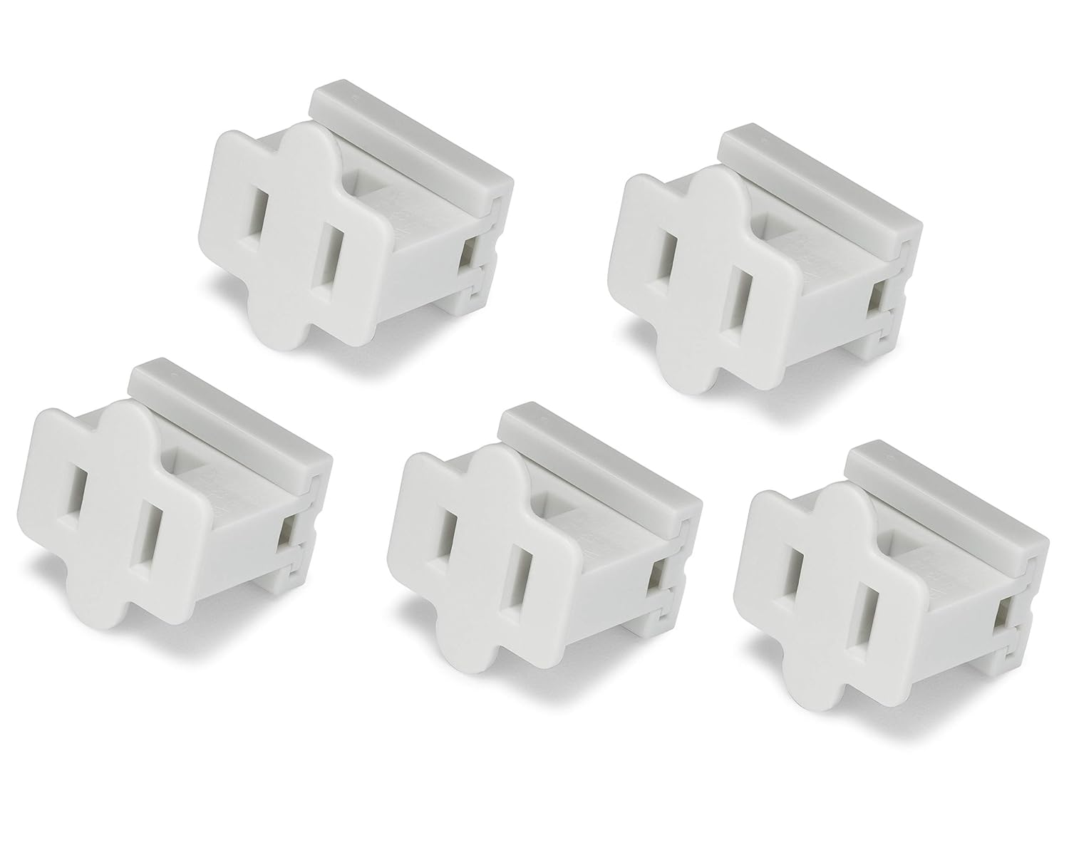 Holiday Lighting Outlet Female White Slip Plug, Zip Plug