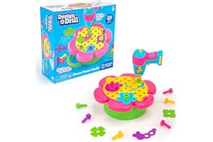 Educational Insights Design & Drill Flower Power Studio, Drill Toy, 50-Pieces, Gift for Kids Ages 3+