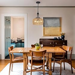 HMVPL Farmhouse Chandelier for Dining Room, 3-Light