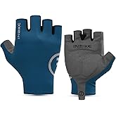INBIKE Cycling Gloves for Men Women, Breathable Bike Gloves Lightweight Half Finger Biking Glove Mountain Road Bicycle