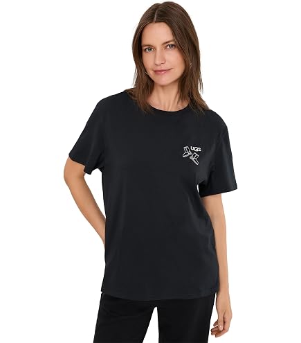 UGG, Womens, Feels Like Tee, Ink/Cream, XXS at Amazon Women's