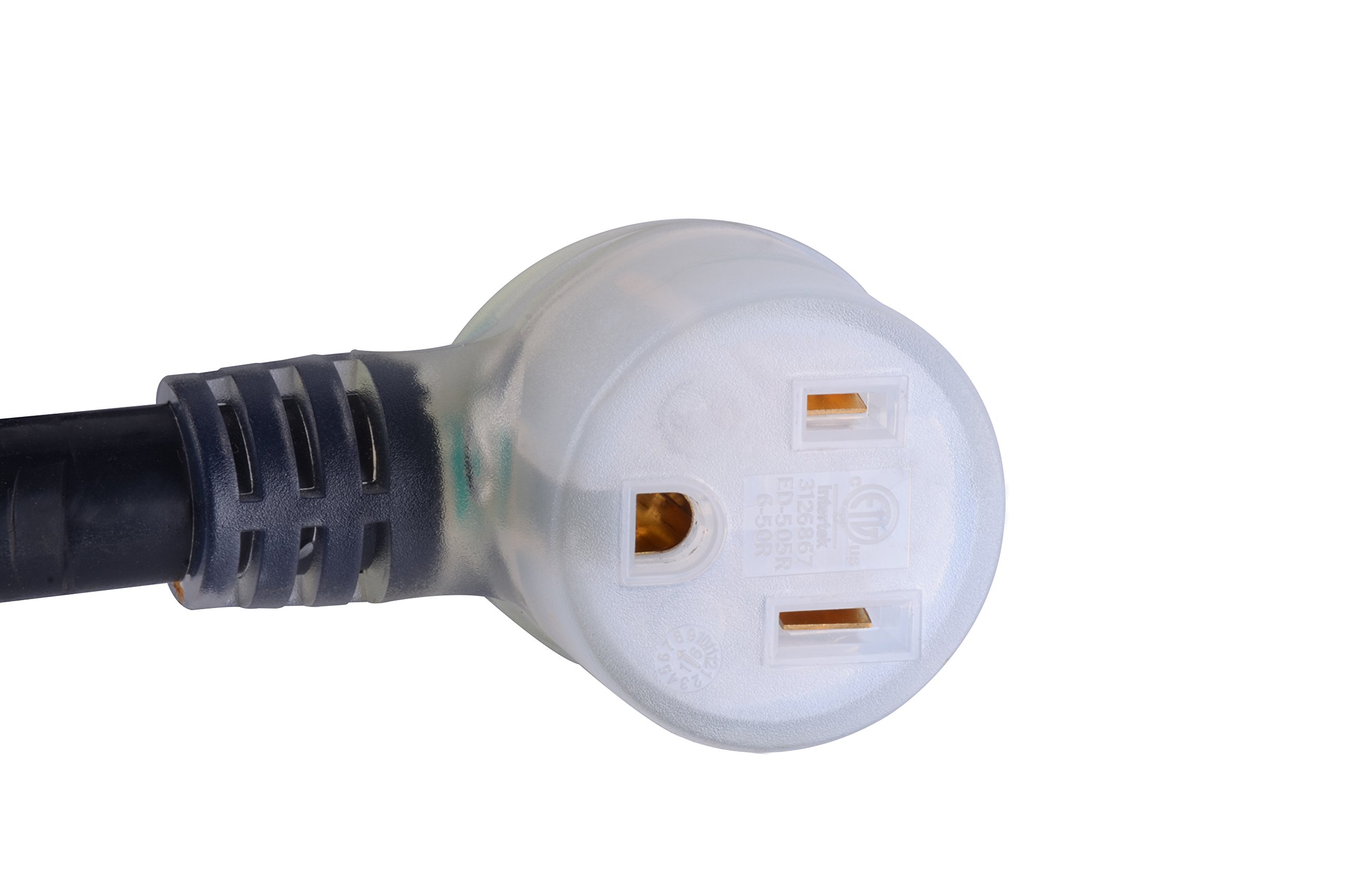 MaxWorks 80703 Heavy Duty 40 Foot 8 AWG/3C 650 Nema R Plug Lighted