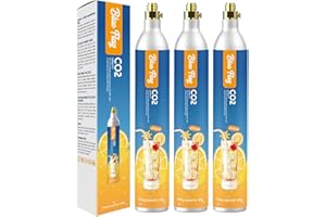GENERIC Blue Flag 60L Co2 Carbonator Compatible with Sodastream Appliances (Excluding Art, Terra Seltzer Maker), 14.5oz, Set of 3