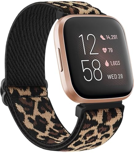Bracelet Élastique Nylon Pour Fitbit Versa 2 / Versa / Lite / SE - Sport Et Confort Réglable
