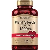 Piping Rock Plant Sterols Supplement | 1200 mg | 120 Softgels | with Beta Sitosterol | Phytosterol Complex | Non-GMO, Gluten Free