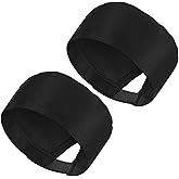 Unisex Chef Hats, Adjustable Unisex Chef Hat with Breathable Mesh Top, Black Chefs Cap for Men, Kitchen Cooking Caps with Breathable Mesh Top, Comfortable Chefs Hat Headband (Black, White)