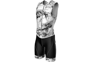 WIXEN SPORTS Wixen Men’s Triathlon Suit –Breathable & Padded Tri Suit for Swim, Bike & Run | Race Day Gear for Triathletes