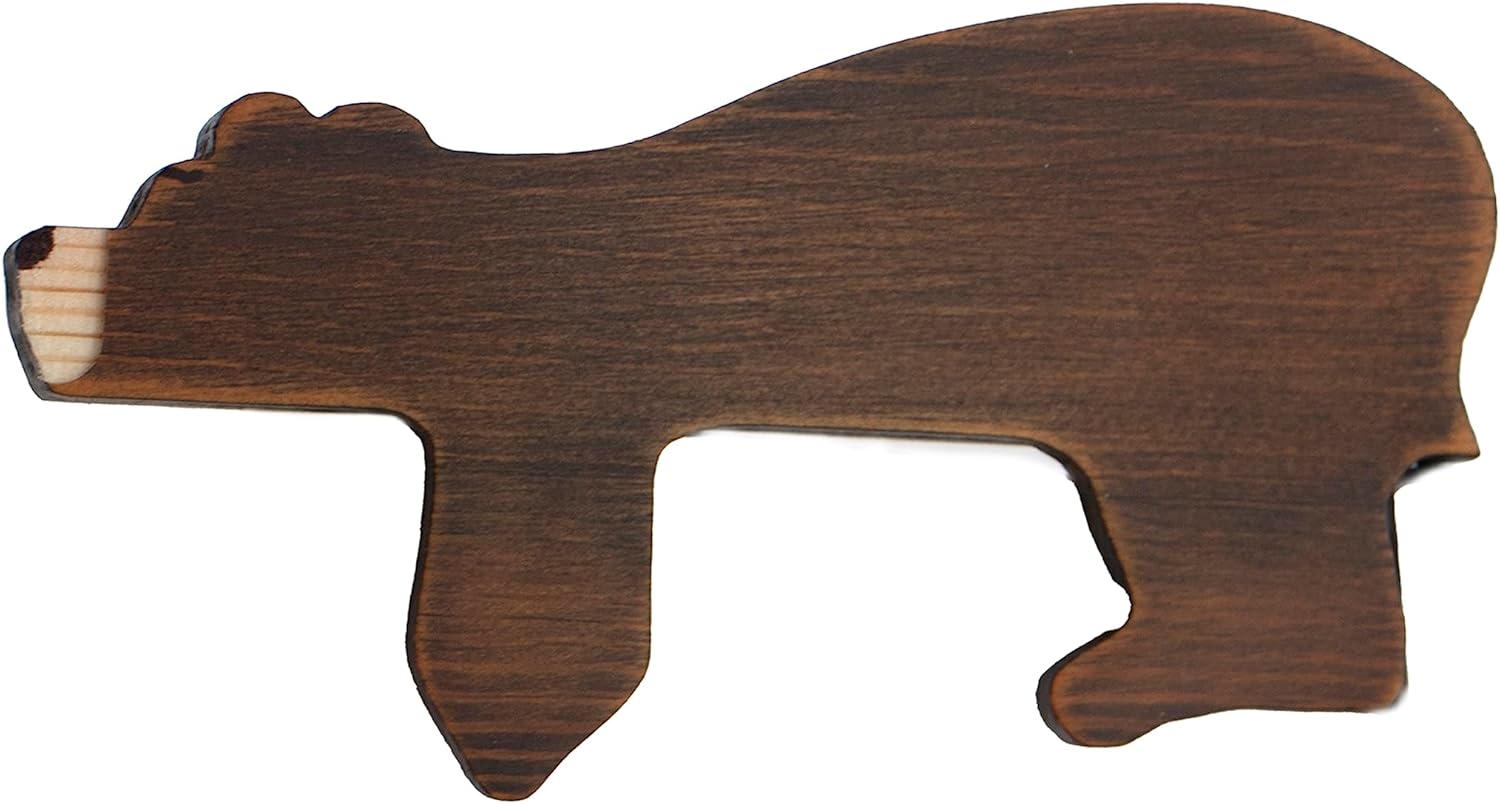 Tree Toppers - Decocove Door Topper (Wood - Right Side) - Adorable Bear Shape Door Topper - Handcrafted Wood Decor for a Rustic Touch