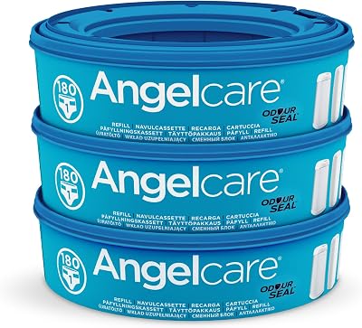 Angelcare Round Refill 3 Pack for Original Nappy Disposal System UK Ireland
