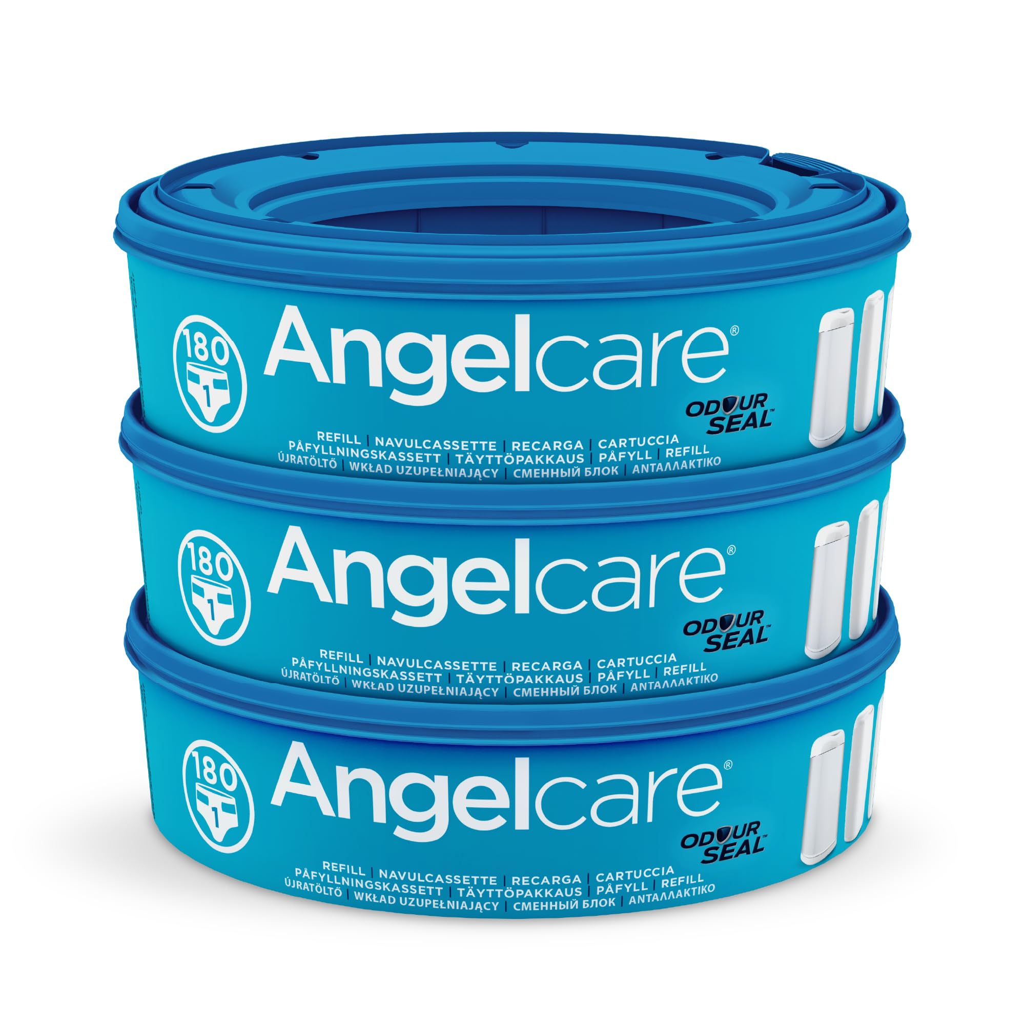 Angelcare Round Refill, 3 Pack, for Original Nappy Disposal System (not new classic xl)