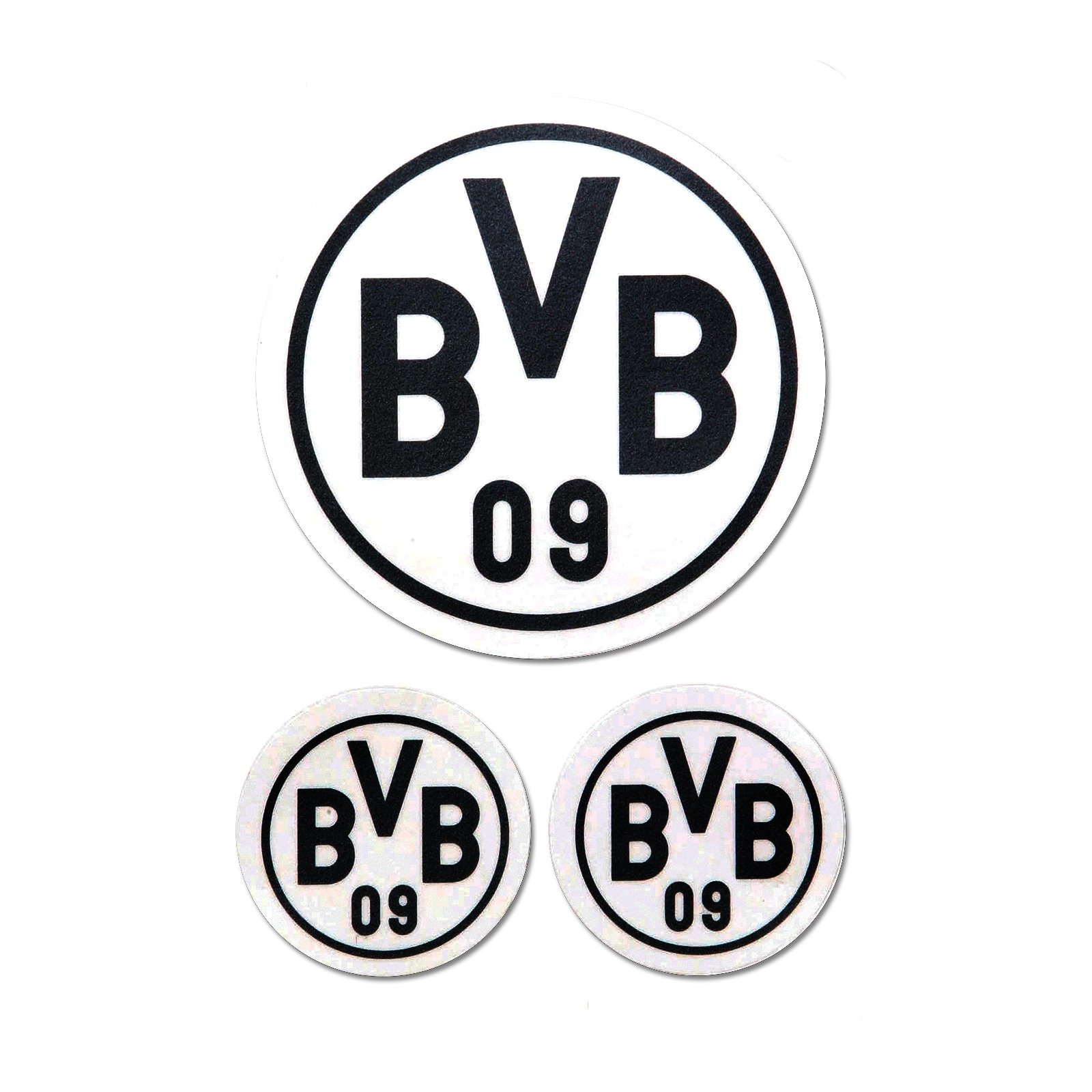 Borussia Dortmund Sticker in Black Pack of 3 Foil 9 x 9 x 1 cm 3 Units 67140901