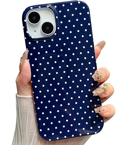 Amazon.com: Yeddabox for iPhone 13 Case Cute Polka Dot Phone Case