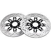 RAPIHIDAN 11.8" Front Floating Brake Disc Rotor 2PCS Compatible with Harley Davidson Touring Road King 08-20, Road Glide Street Glide 08-13, Dyna Fat Bob 08-17, Trike V-ROD