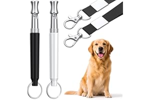 Dog Whistle, 2 Pcs Dog Training Whistle with Lanyard, Adjustable Ultrasonic Silent Dog Recall Training Whistles, Professional