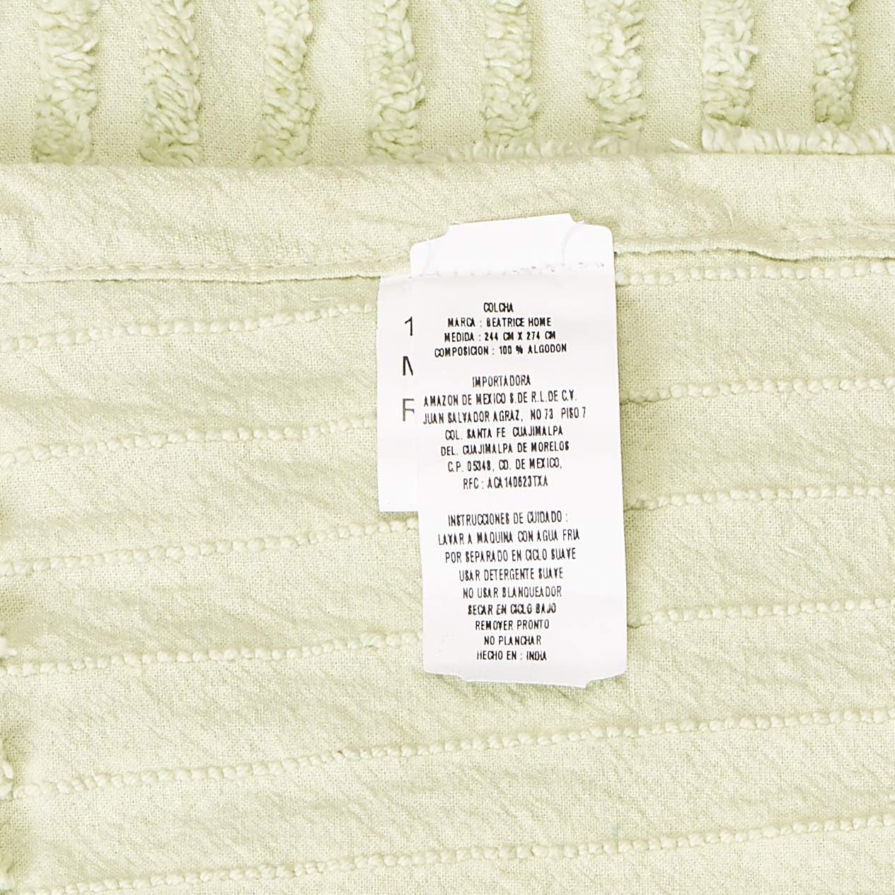 Beatrice Home Fashions Channel Chenille Pillow Sham Standard Blue