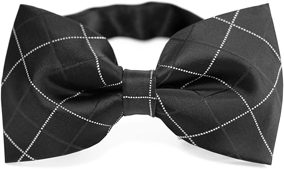 Amazon ダブリューアンドエム ボウタイ 蝶ネクタイ リボン メンズ ウィンドウペン チェック 柄 ブラック 黒 ネクタイ 通販