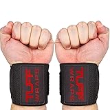 TuffWraps 16" Wrist Straps for Gym - No Thumb Loops