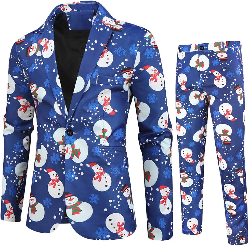 Litale Herren Weihnachten Anzug Xmas KostüMe Mode Christmas Stil AnzüGe