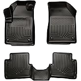 Husky Liners Weatherbeater Floor Mats | Fits 2013-2016 Dodge Dart | Front & 2nd Row, 3-pc Black - 99021
