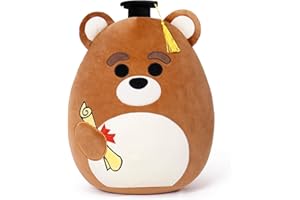 OurHonor Graduation Gifts, Middle School 2025 Bear Stuffed Animals Plush with Mini Graduation Cap, Cute Doll Pillow Toys for High/Elementary School Students