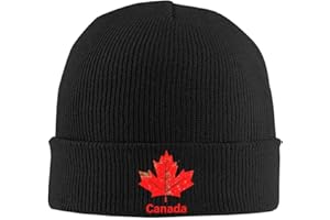 Canada Maple Leaf 2026 Canadian Day Beanie for Men Women Winter Hat Cuffed Knit Skull Cap Warm Ski Hats