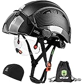 GREEN DEVIL Safety Hard Hat with Tinted & Clear Visor Vented Construction Helmet Cascos de Construccion ABS Work hardhats for Men