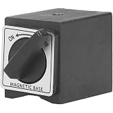 Culnflun Magnetic Base Holder Bed On/Off Switch 33 Lb Holding Power M5 Threaded Dial Dial Indicator Holder for Mechanical Indicators (No Adjustment Arm)