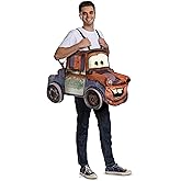 Tow Mater Costume, Official Disney Cars Deluxe 3D Adult Costume Adult, One Size