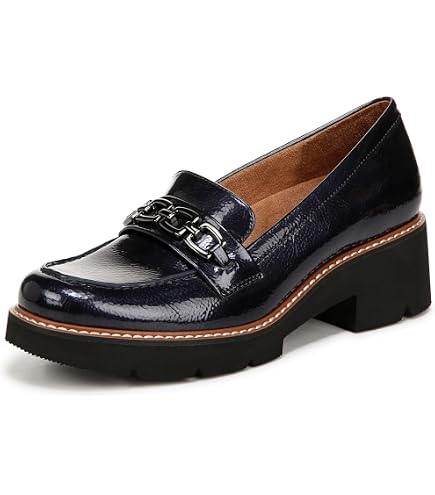 Naturalizer Cabaret Black Leather Slip-On Loafers with Contrast Welt, size 6 Naturalizer Women main image 4