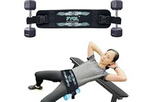 FYGL Hip-Thrust-Belt, Foldable Design, Slip-Resistant Padding, Supports 300 lbs, Ideal for Glutes Training with Dumbbells, Kettlebells & Plates, Great for Gym & Home Hip Thrust Workouts