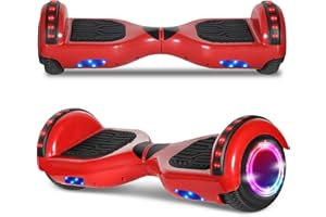 Wilibl Hoverboard for Kids Electric Self Balancing Scooter 6.5" Wheels LED Lights Hover Board Safety Certified (Red)