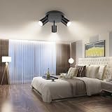 Dehobo Ceiling Spotlight Indoor Matt Black 3 Light GU10 Industrial view 9