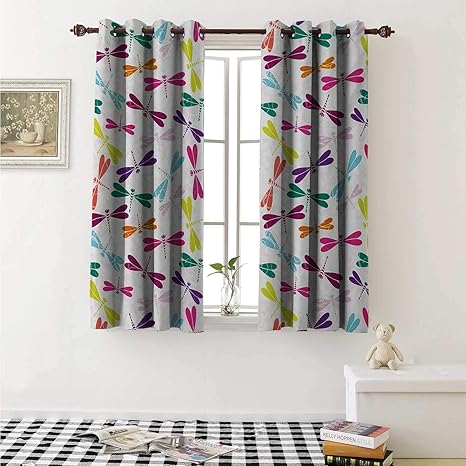 Amazon Com Dragonfly Thermal Insulating Blackout Curtain Kids