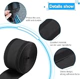 YUANYUU Floor Cable Cover Protector 10cm x 5m Black Nylon Wire Hider Carpet view 3