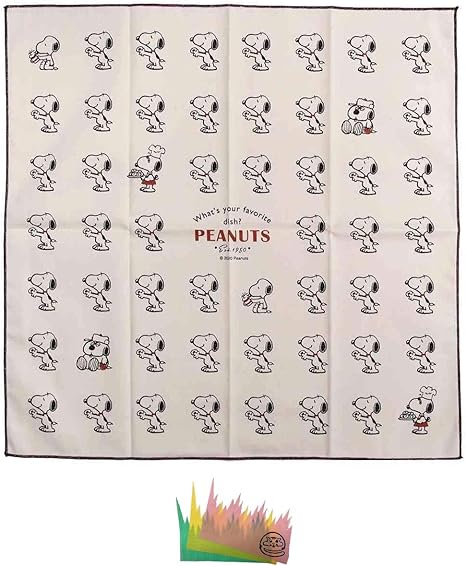 Amazon Co Jp スヌーピー 大判 ランチクロス お弁当 ハンカチ コットン ナフキン 45cm 日本製 ドーナツ Snoopy ピーナッツ Peanuts 当店オリジナルロゴ入りバラン 2点セット ランチクロス バラン ホビー