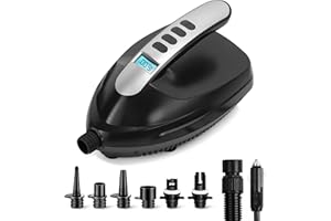 High Pressure SUP Electric Air Pump, Dual Stage Inflation Paddle Board Pump for Inflatable Stand Up Paddle Boards