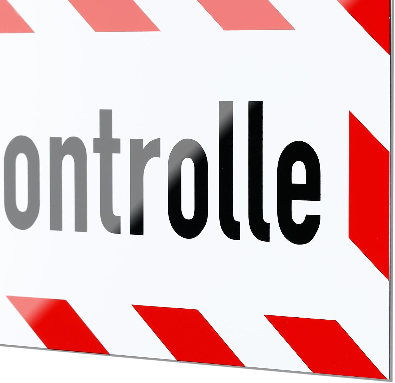 "LOHOFOL" magnetic sign route control available in three sizes (45 x 15 cm), White, 45x15cm - Image 4