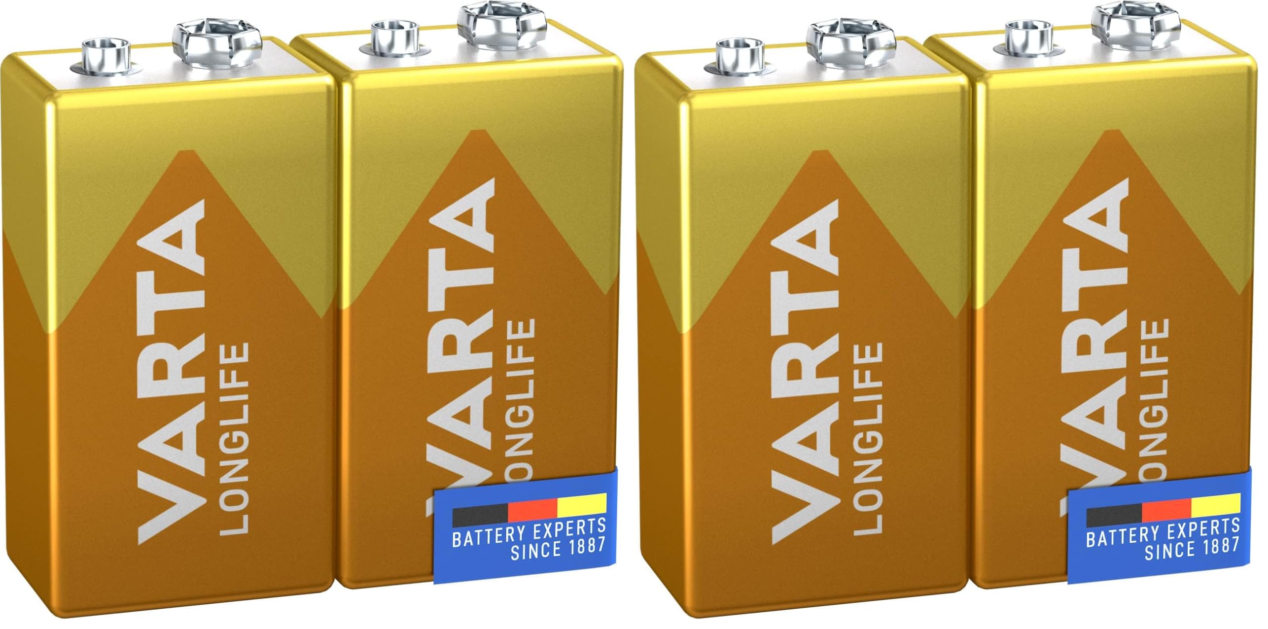 Varta Pack de 2 Piles Alcalines Longlife 9 V (Lot de 2)