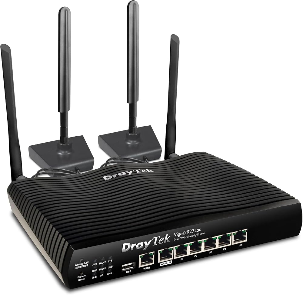 DrayTek Vigor V2927LAC Gigabit Failover Router 3G/4G LTE Dual-WAN