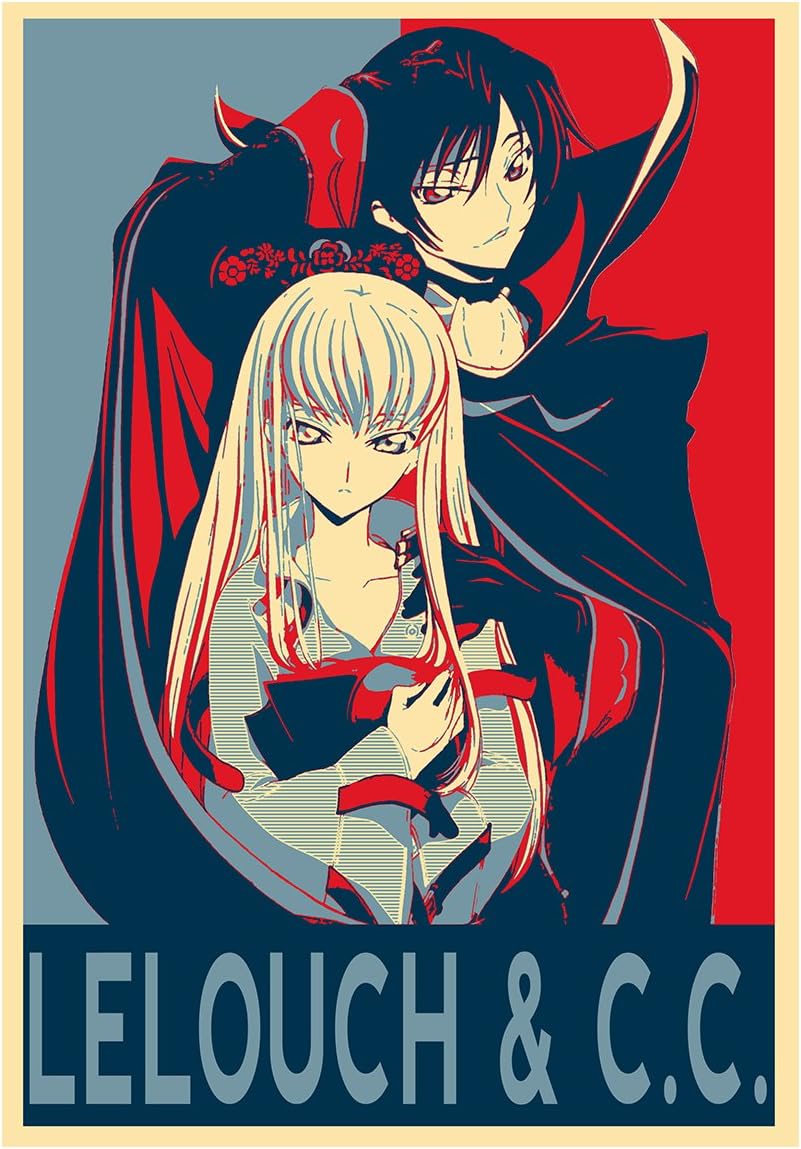 Instabuy Poster Code Geass Propaganda Lelouch C C A3 42x30 Cm Amazon Fr Bienvenue