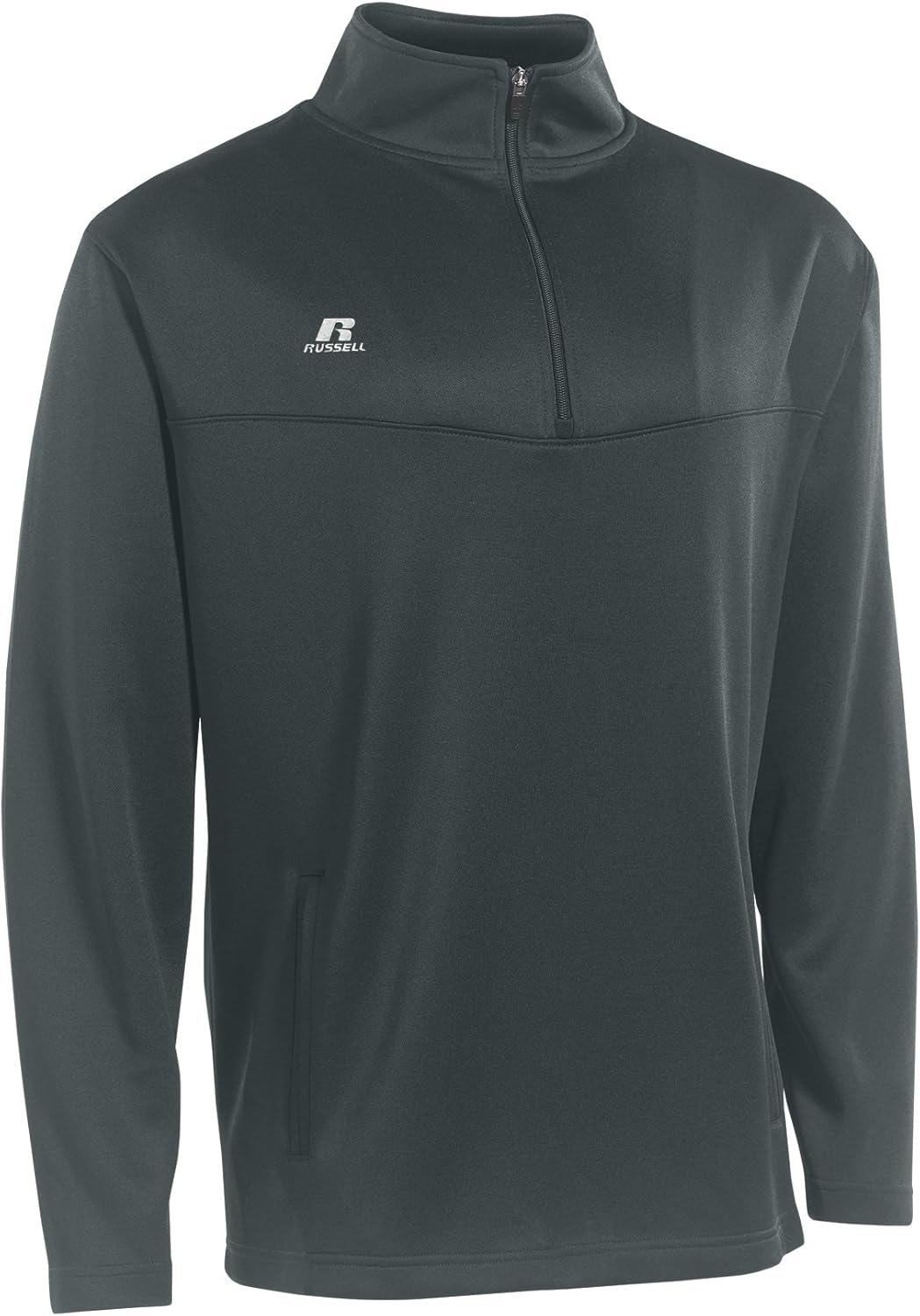 Russell Athletic Men's 1/4 Zip Pullover Stealth L Clothing
