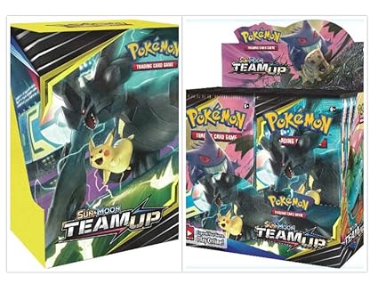 Amazoncom Pokémon Tcg Sun Moon Team Up Booster Box