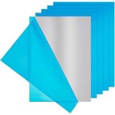 BENECREAT 10Pcs 5x7 Inch Unplated Brushed Aluminum Sheets with Film | Dual Sided Aluminum Panels with Strong Composite Core for Stamping, Embossing, Engraving, DIY Crafts &amp; Jewelry Making