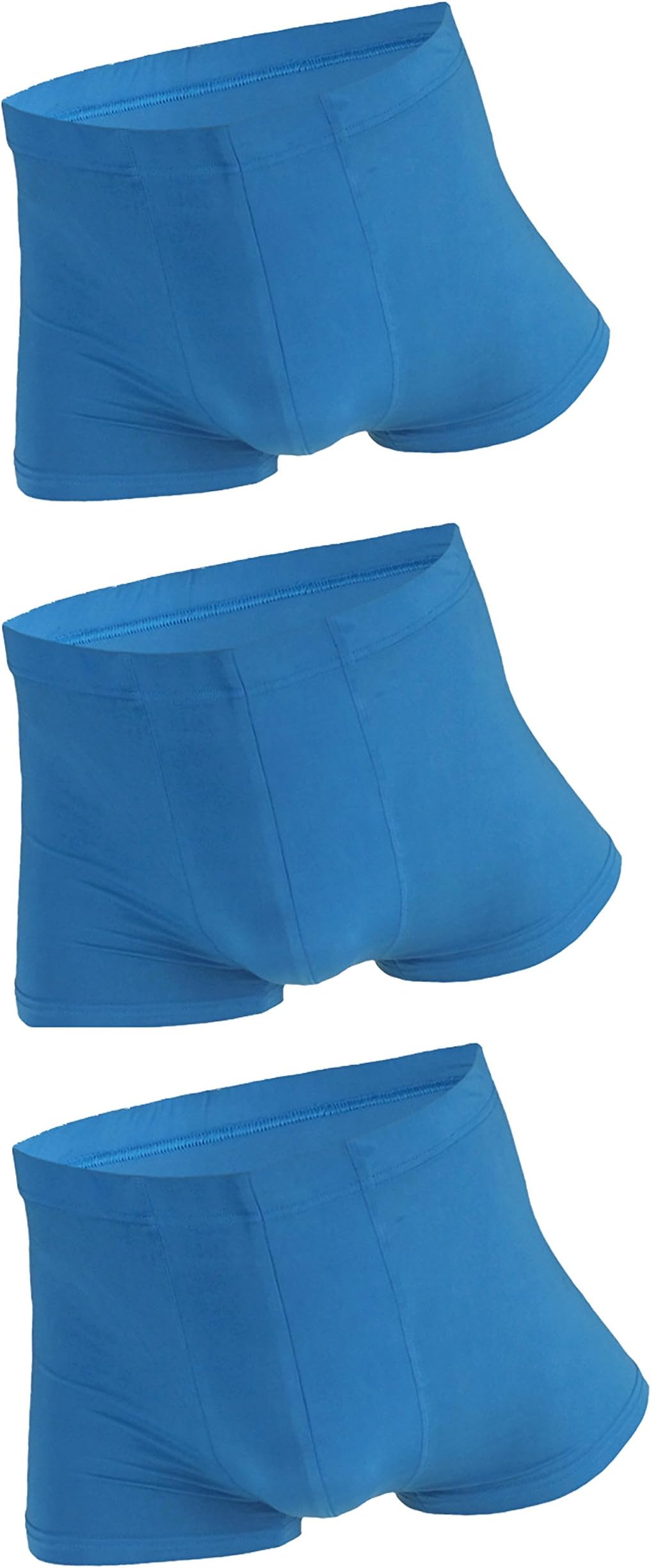 Men's Sexy Low Rise Ice Silk Boxer Briefs Underwear Smooth Super Thin Breathable Basic