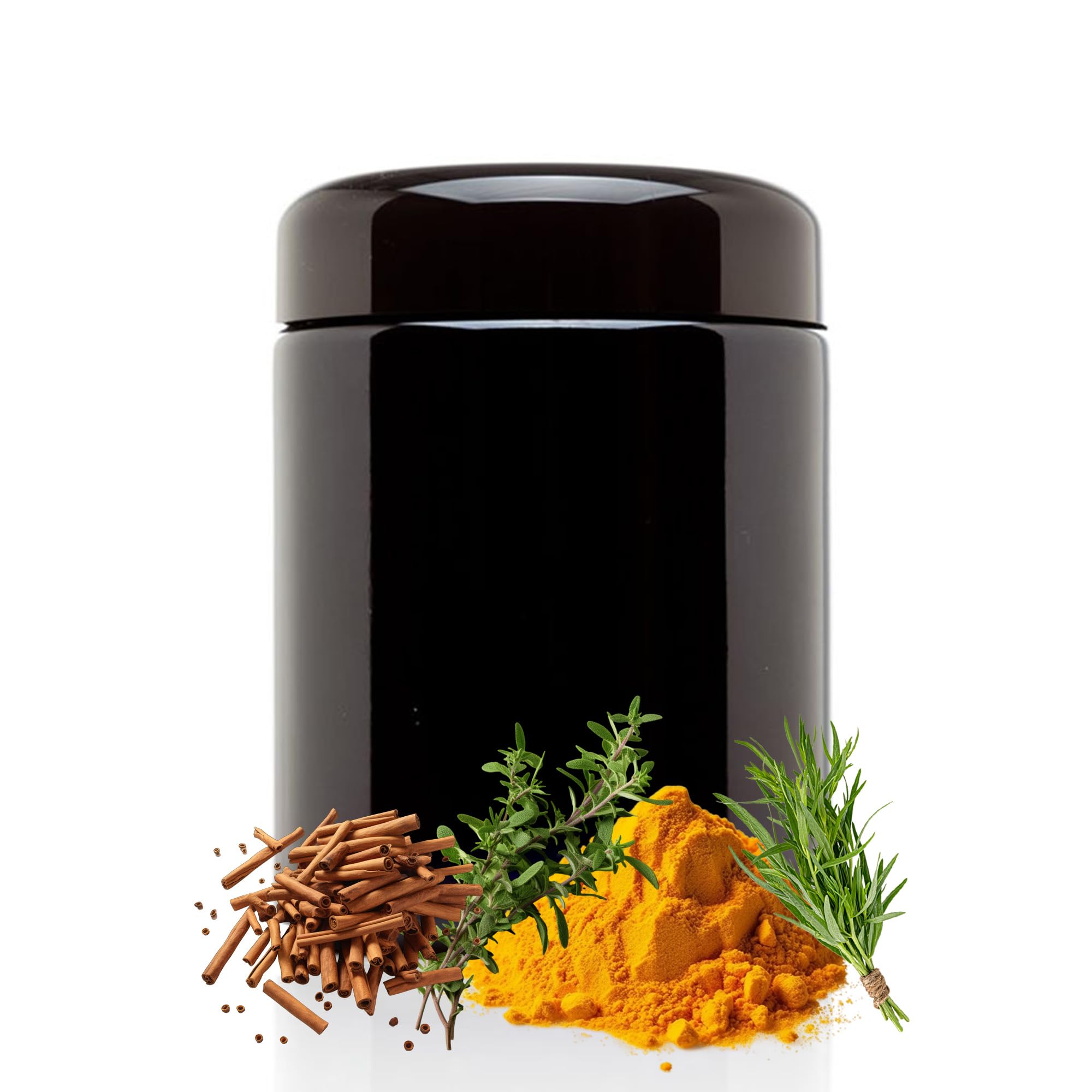 Nebula UV Glass Jar | Airtight Smell Proof Container Jar, Ultraviolet Storage Solution, Stash Jar | Black, Herb Guard, Pot, Herb Jars | 250ml